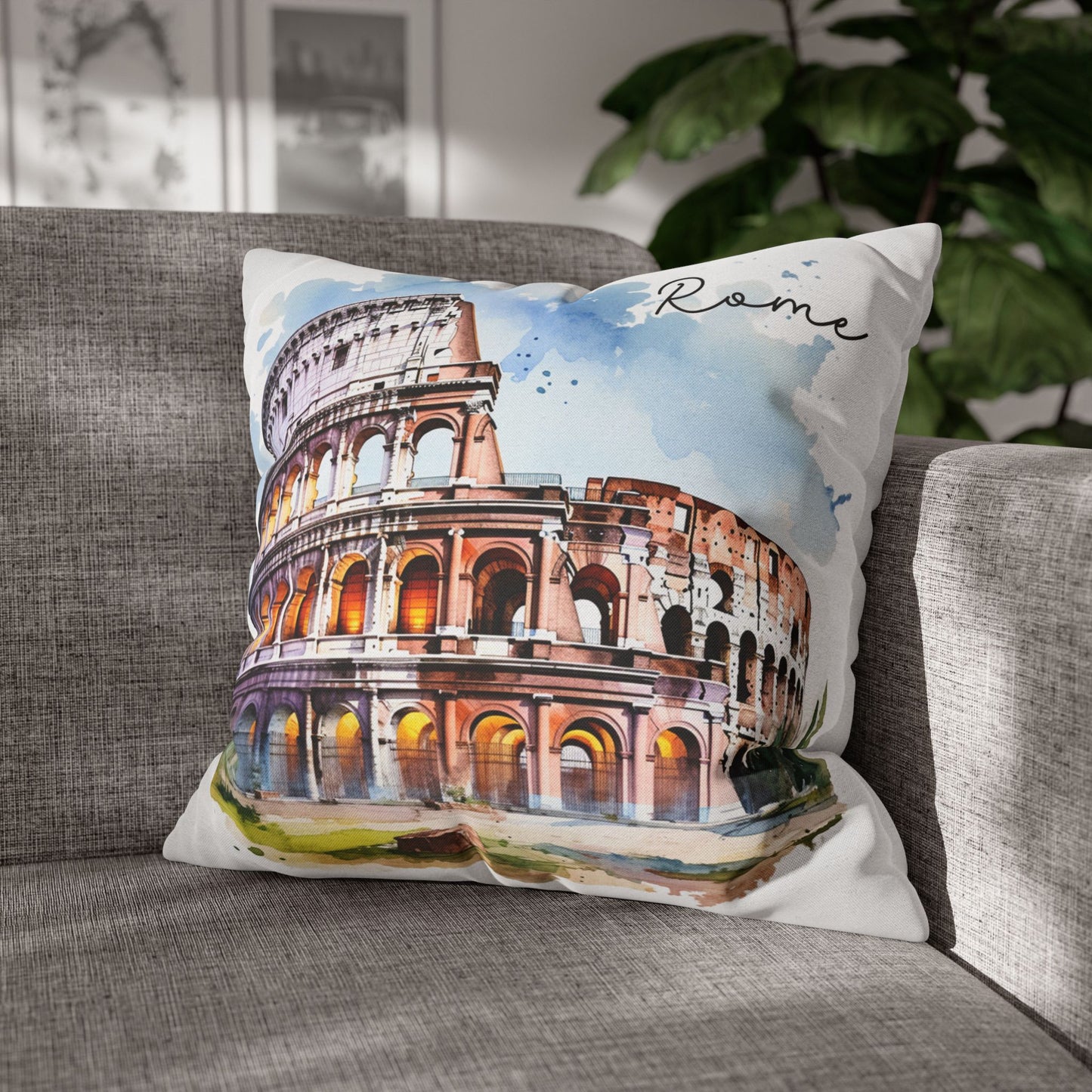 Scenic Italy - Rome - Square Pillowcase