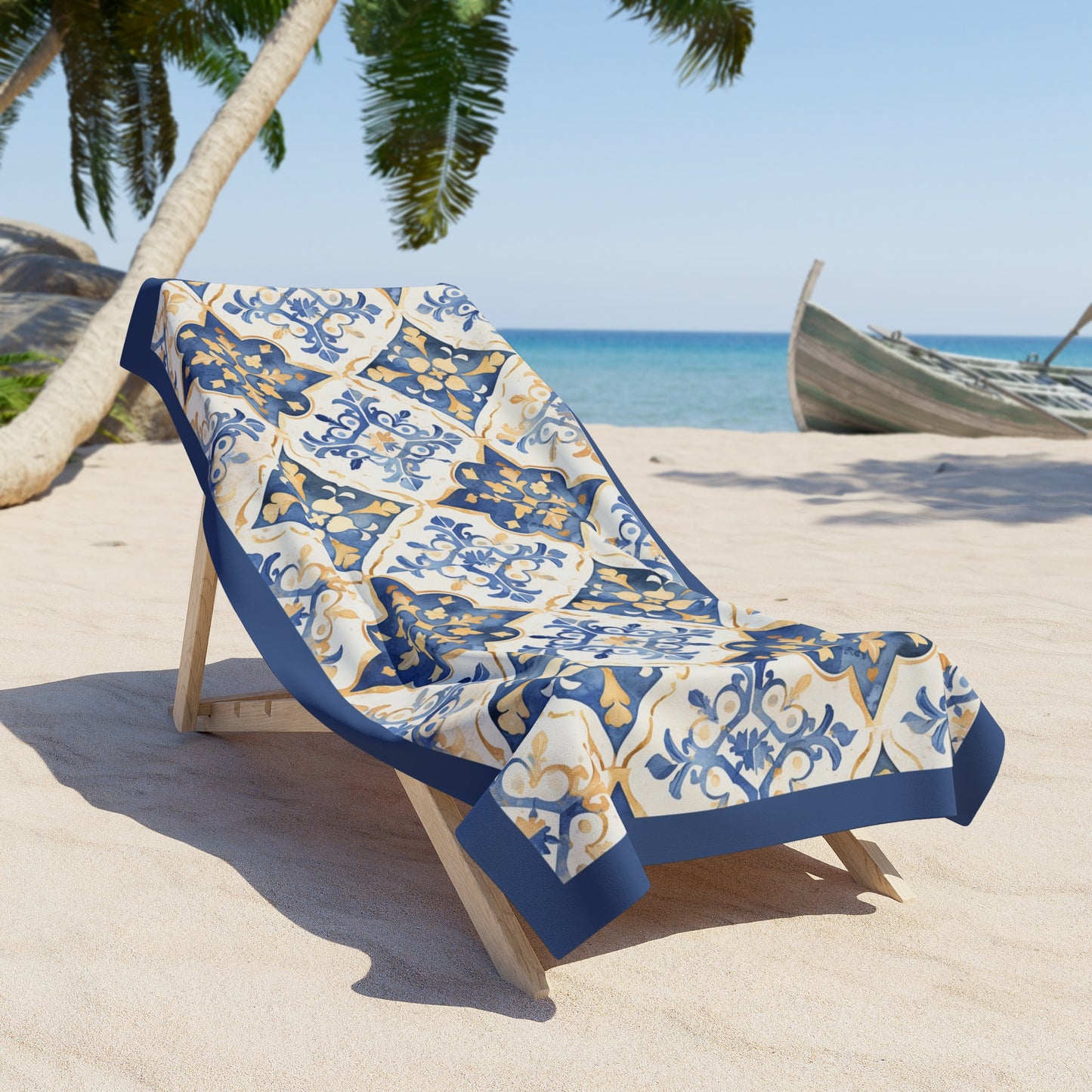 Italian Tile Beach Towel