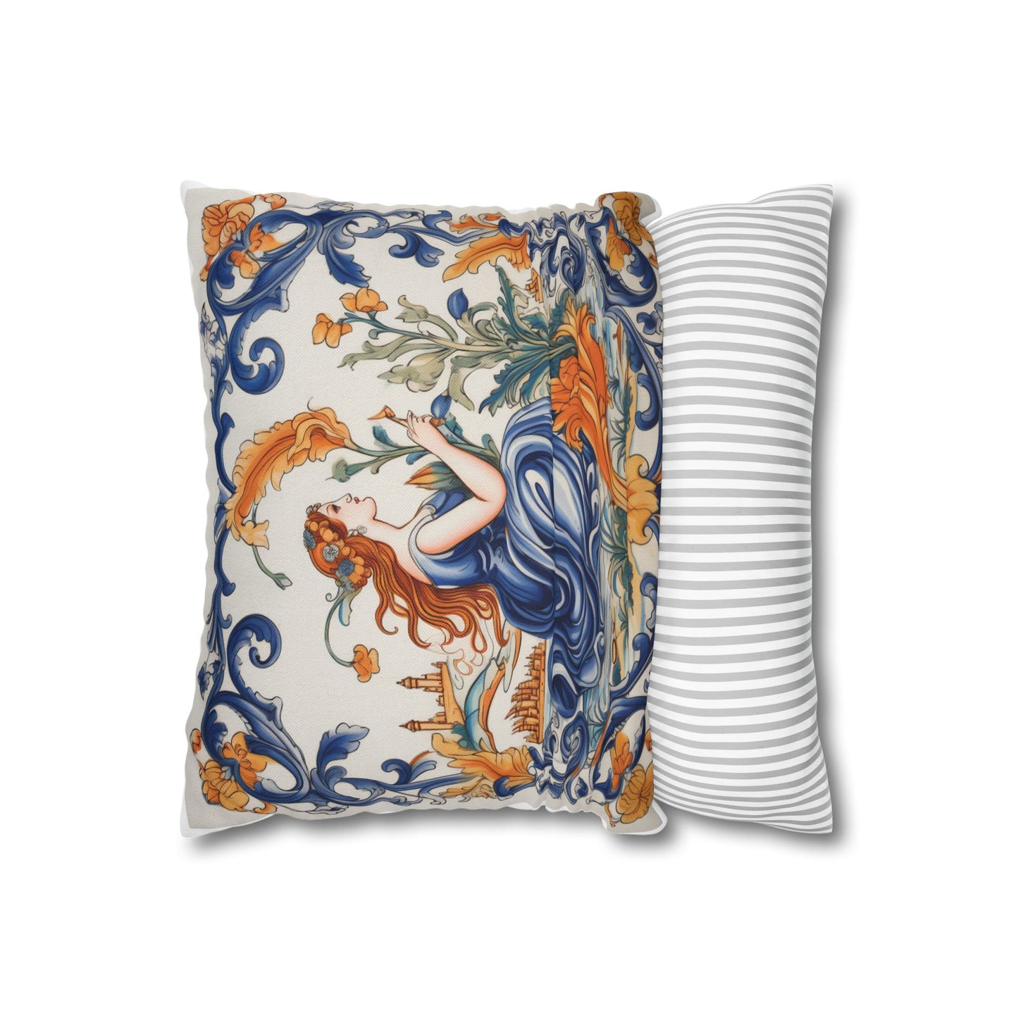 Italian Tile #3 Square Pillowcase