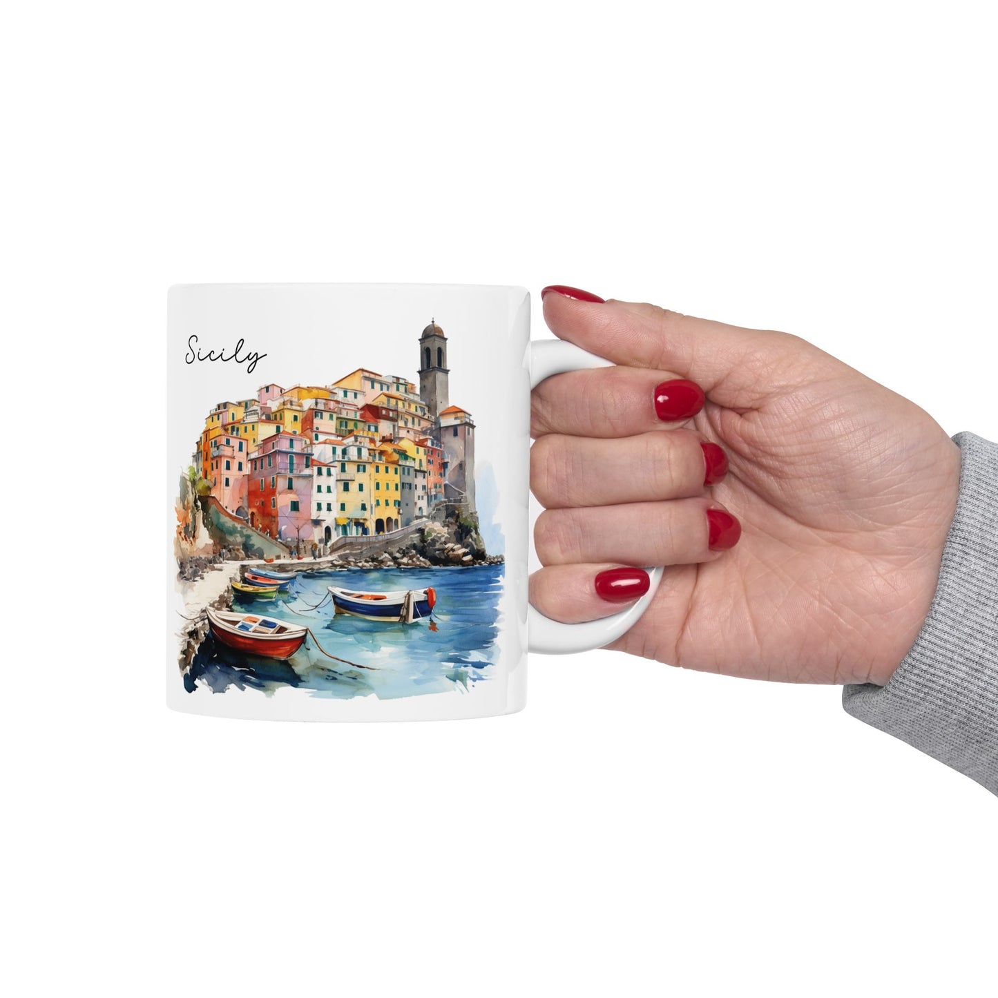 Sicily - Ceramic Mug, (11oz)