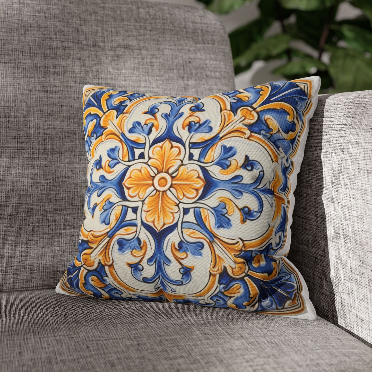 Italian Tile #8 Square Pillowcase