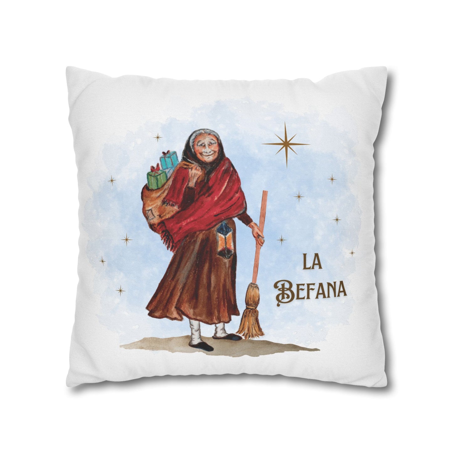 La Befana Standing Square Pillowcase