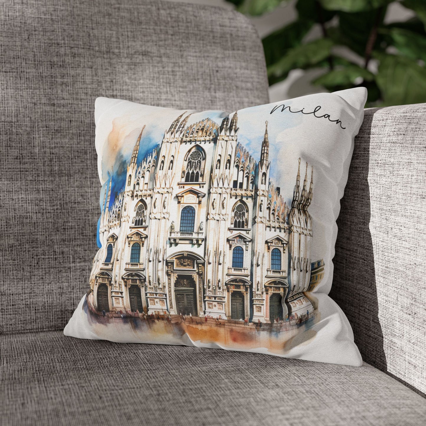 Scenic Italy - Milan - Square Pillowcase