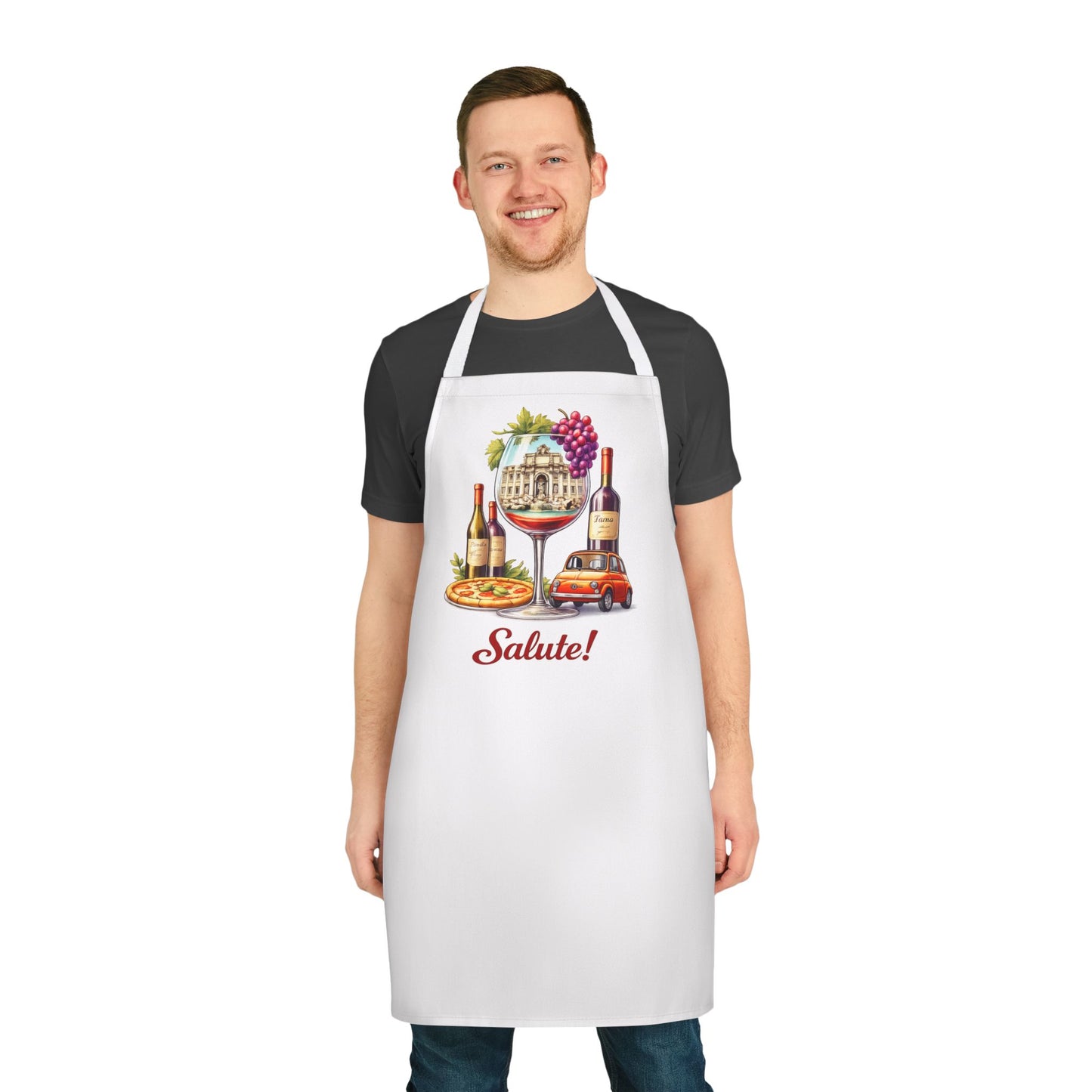 Italian Wine Apron – “Salute!”