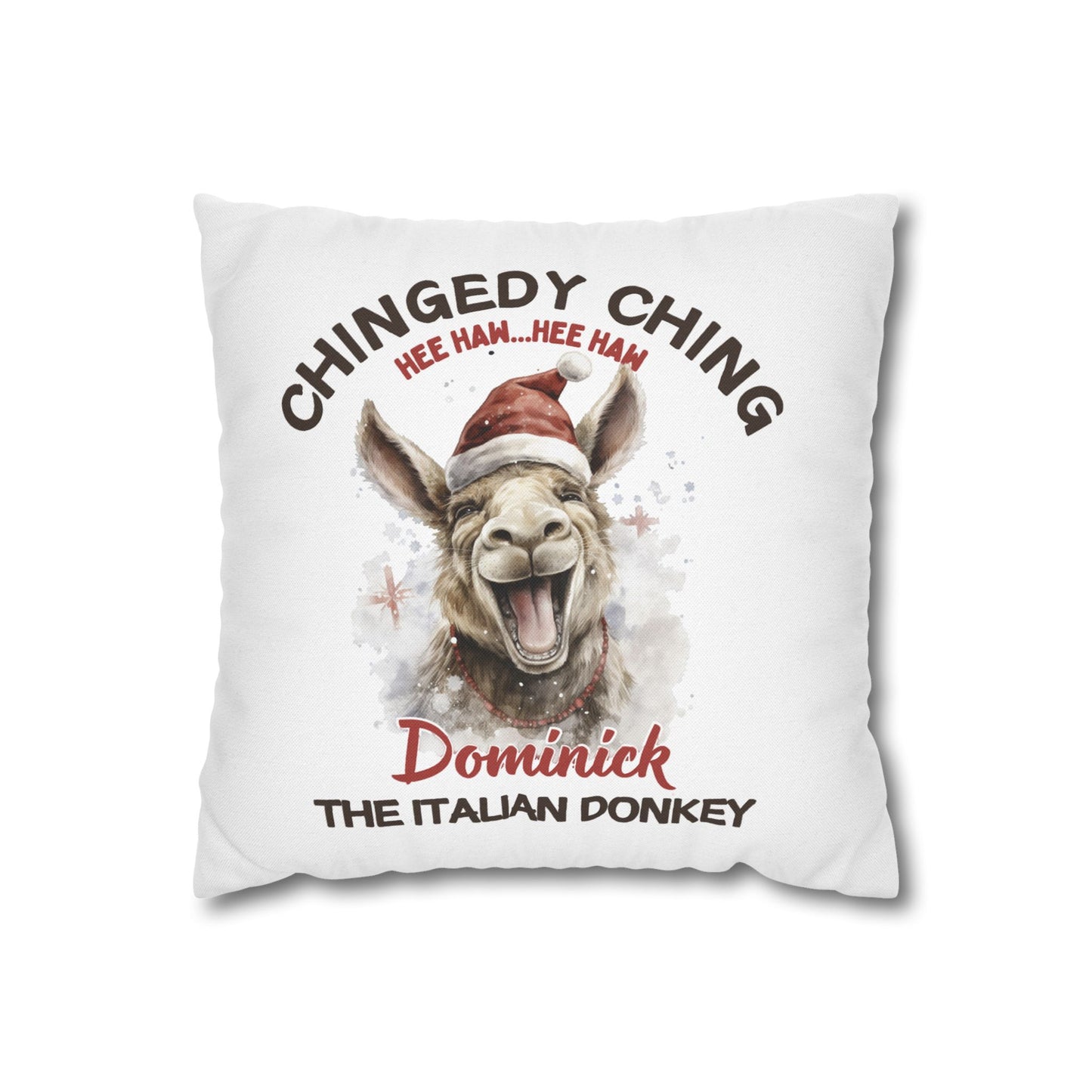 Dominick the Donkey Laughing Square Pillowcase