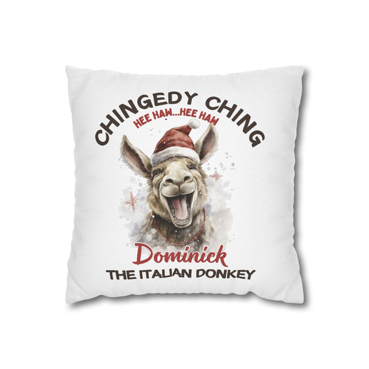 Dominick the Donkey Laughing Square Pillowcase