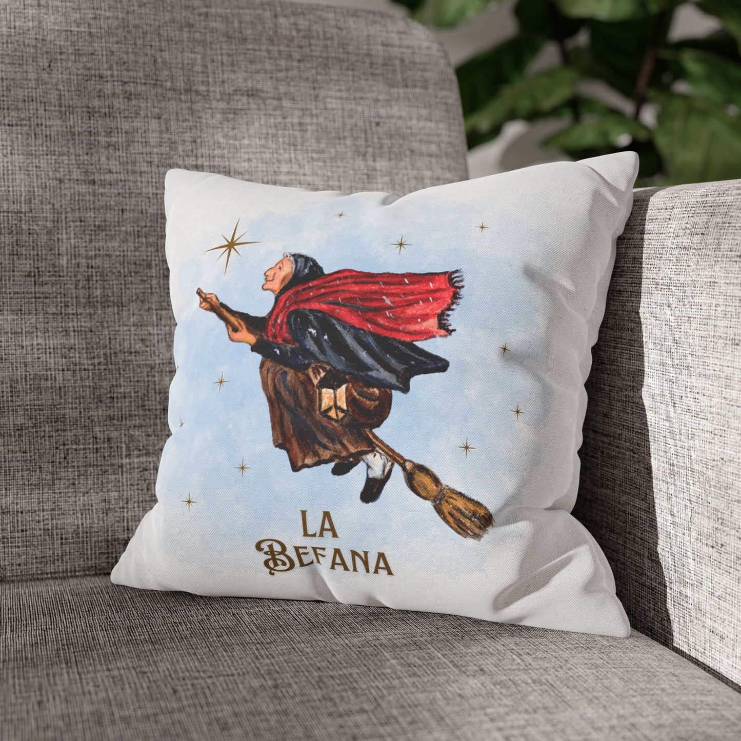 La Befana Square Pillowcase
