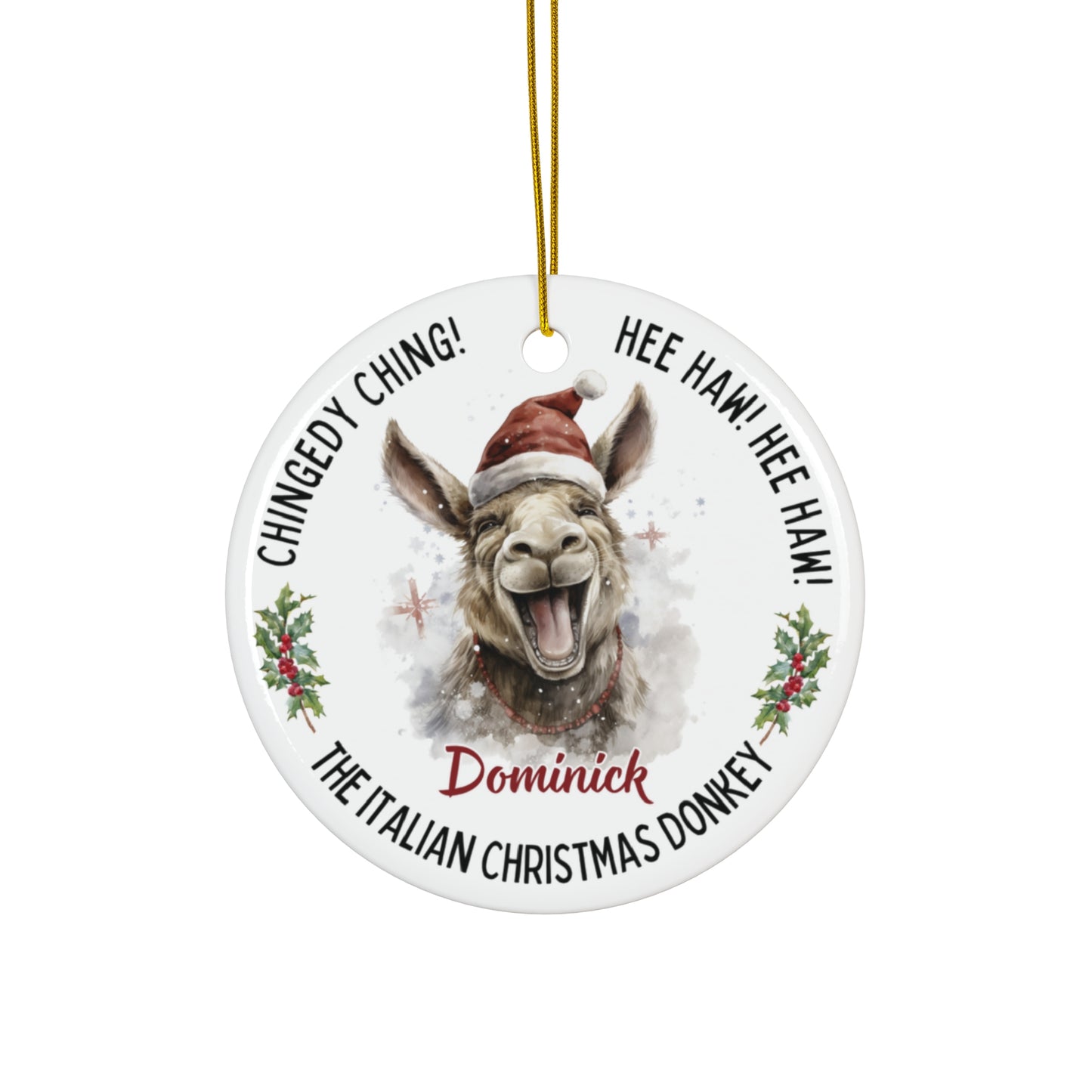 Dominick the Donkey Ornament