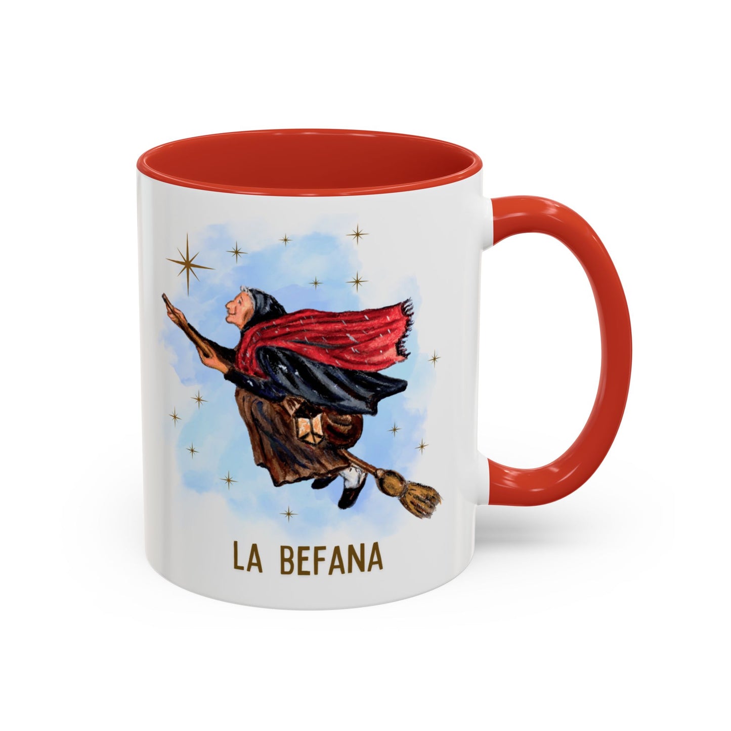 Flying Befana mug