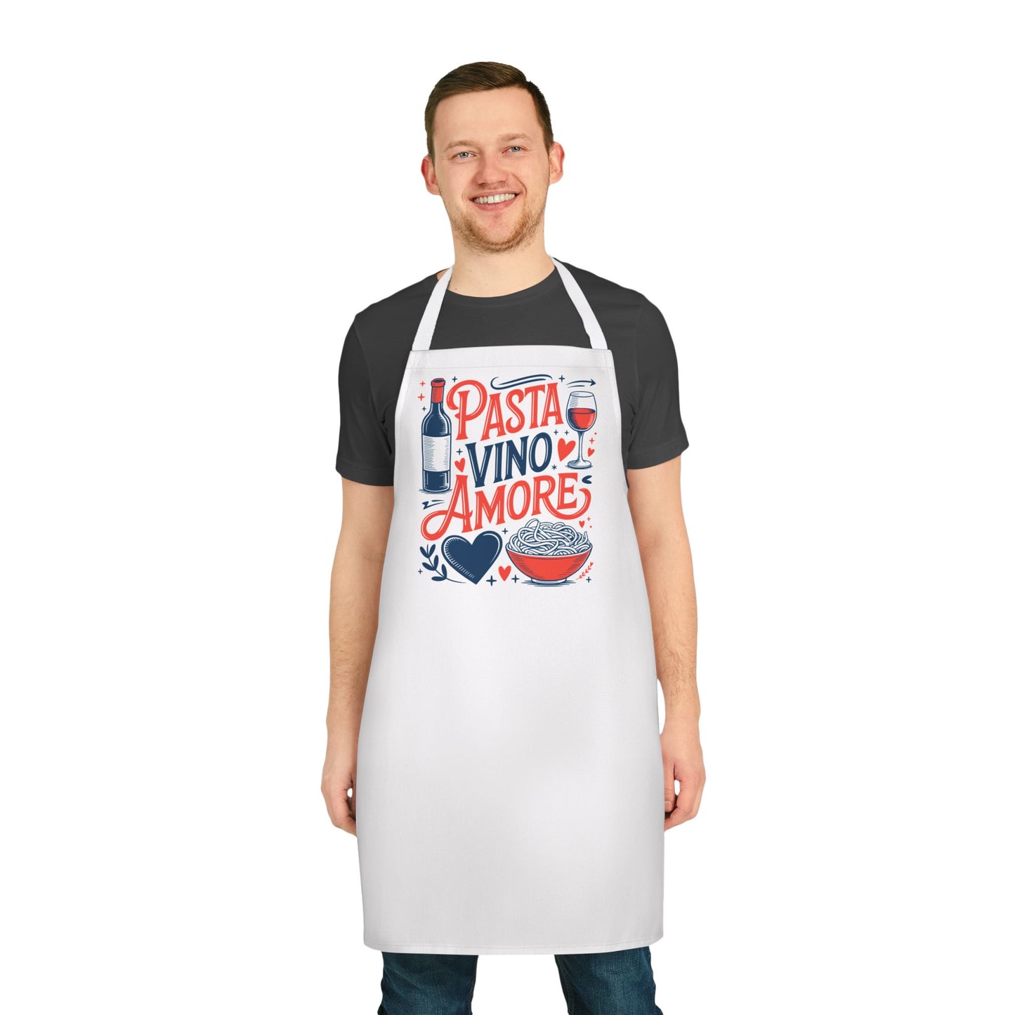 Pasta Vino Amore Kitchen Apron