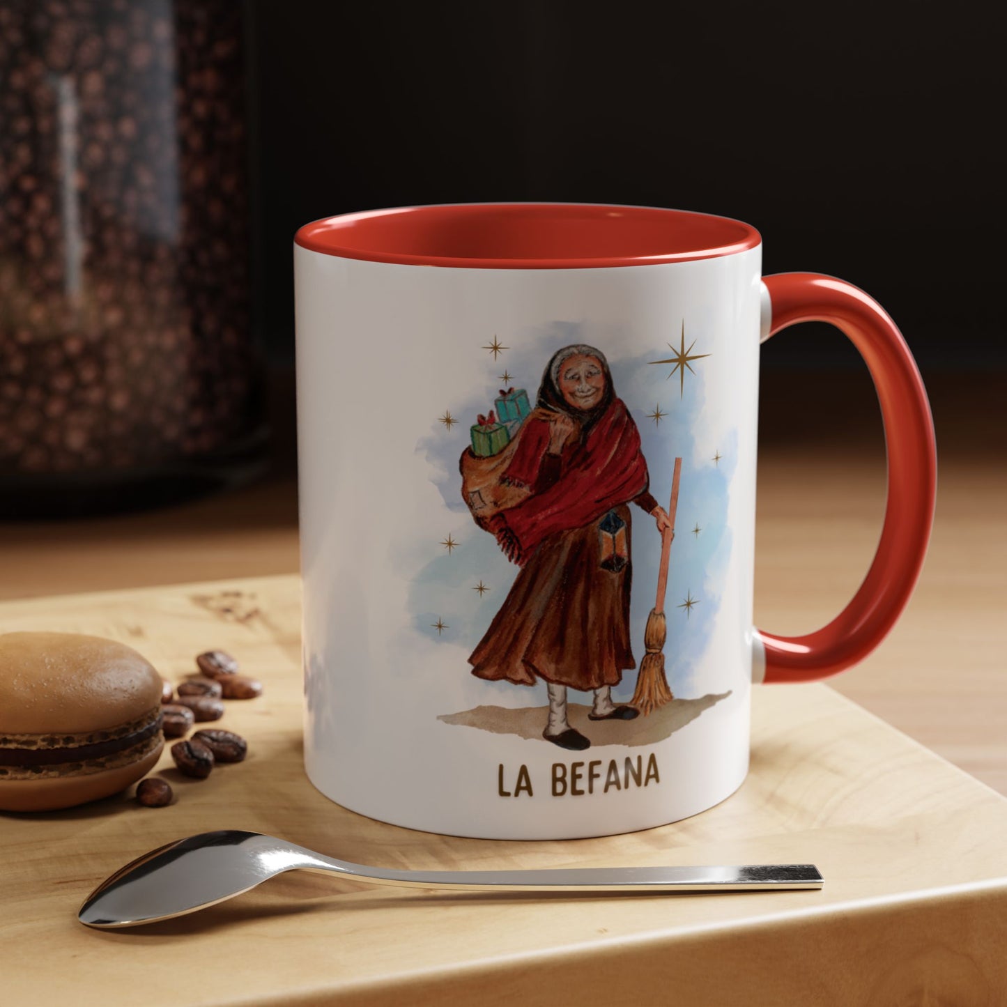 Standing Befana mug