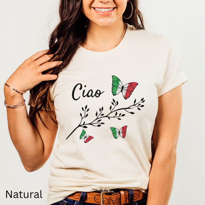 Italian Flag  Butterflies - T-Shirt