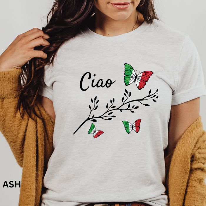 Italian Flag  Butterflies - T-Shirt