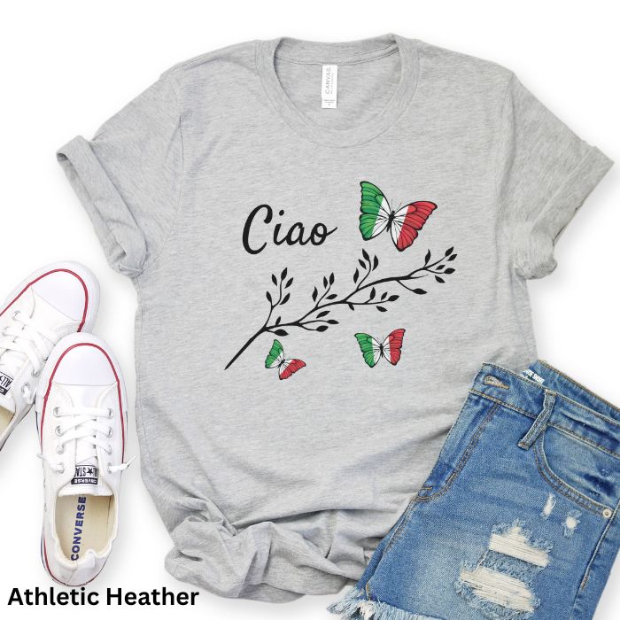 Italian Flag  Butterflies - T-Shirt