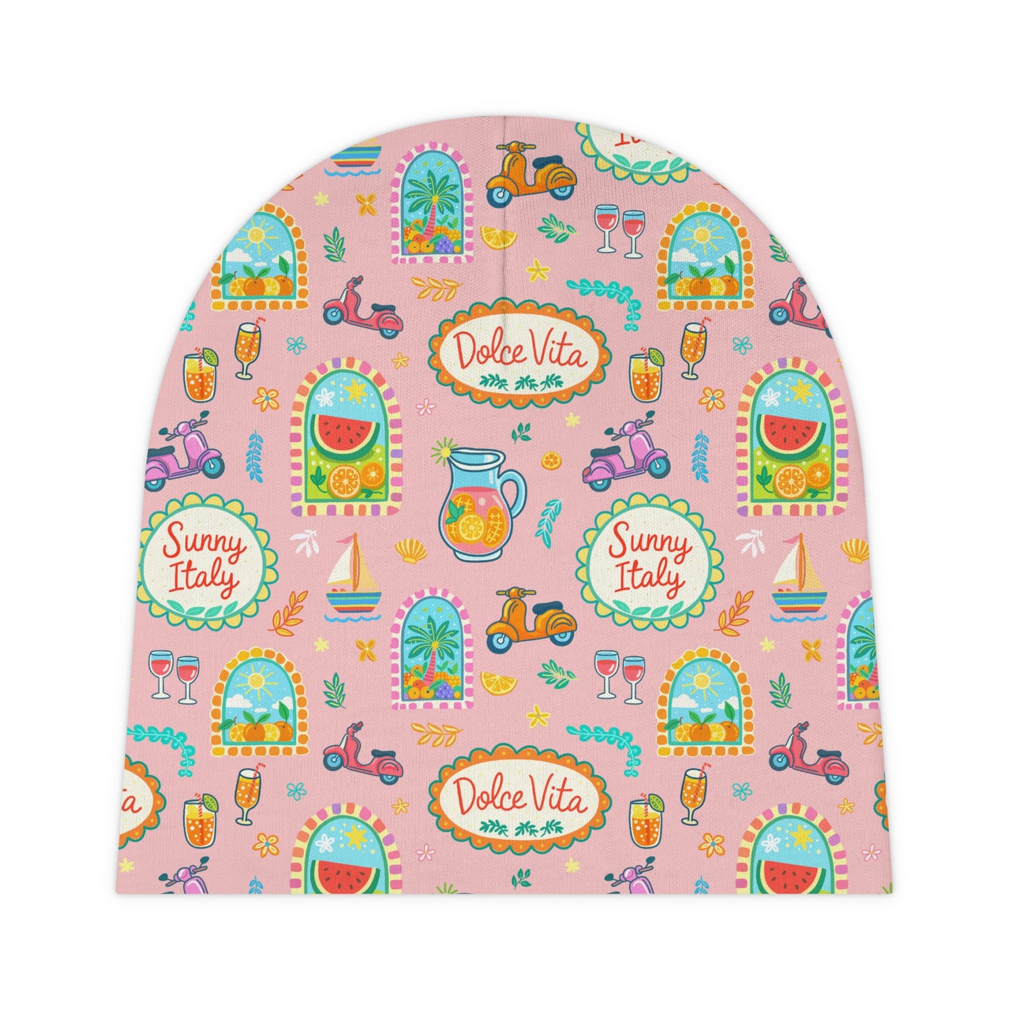 La Dolce Vita Baby Beanie - Pink