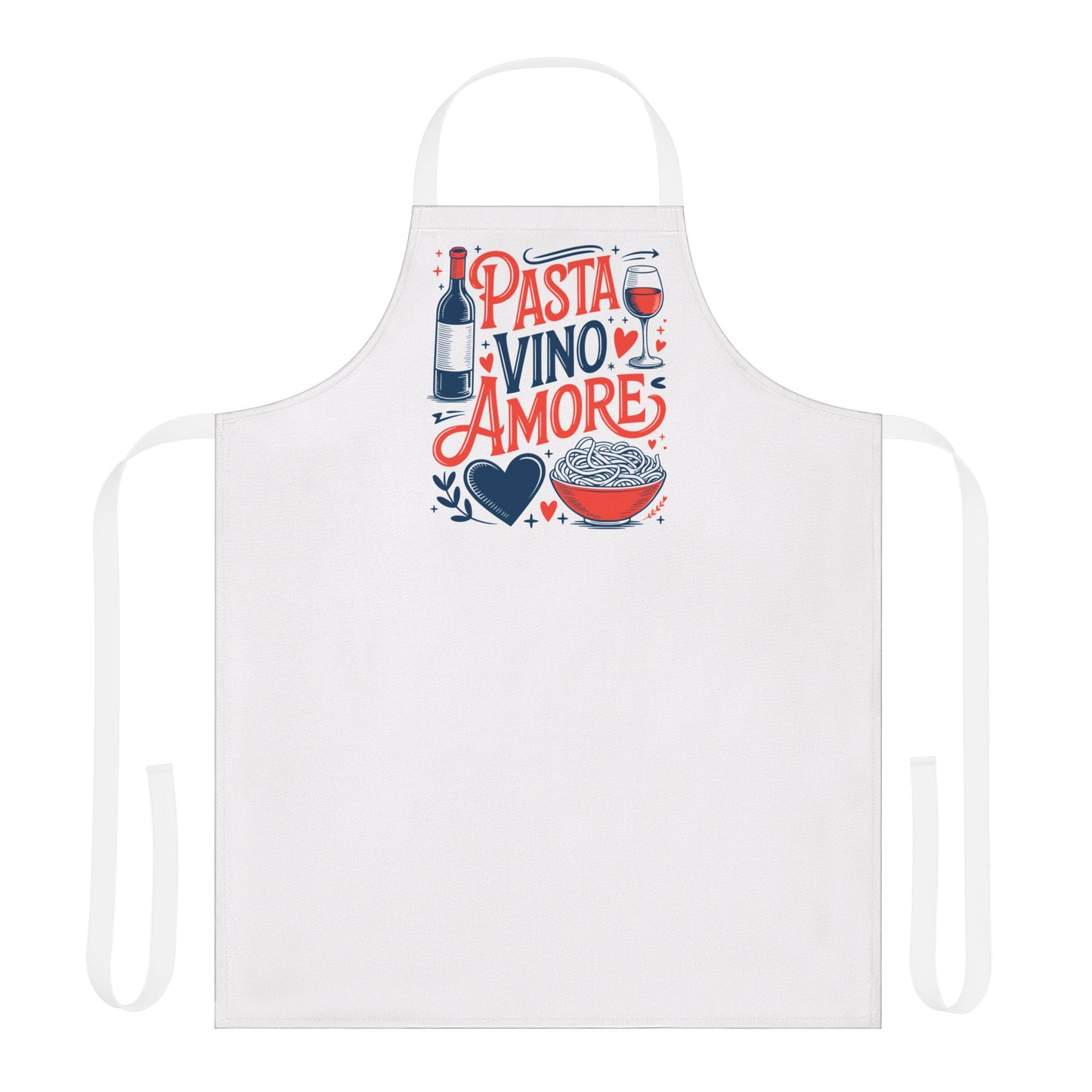 Pasta Vino Amore Kitchen Apron
