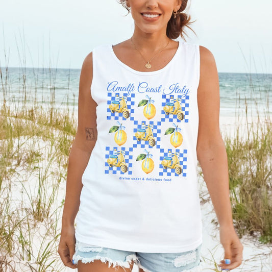 Amalfi Coast Italy - Comfort Colors® Tank Top