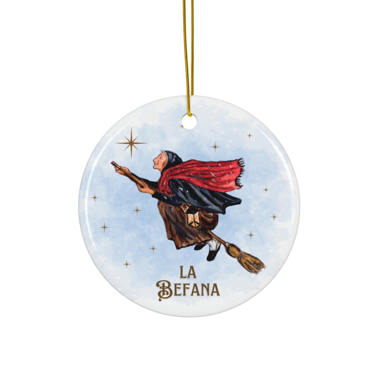 La Befana Ornament - Flying