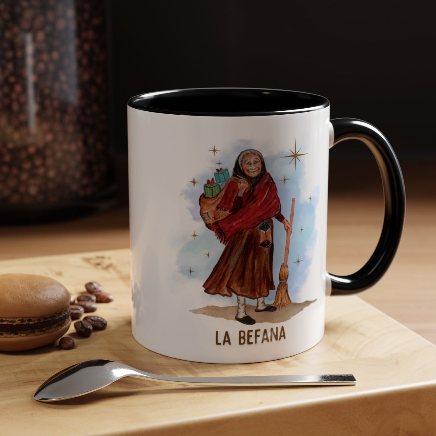 Standing Befana mug