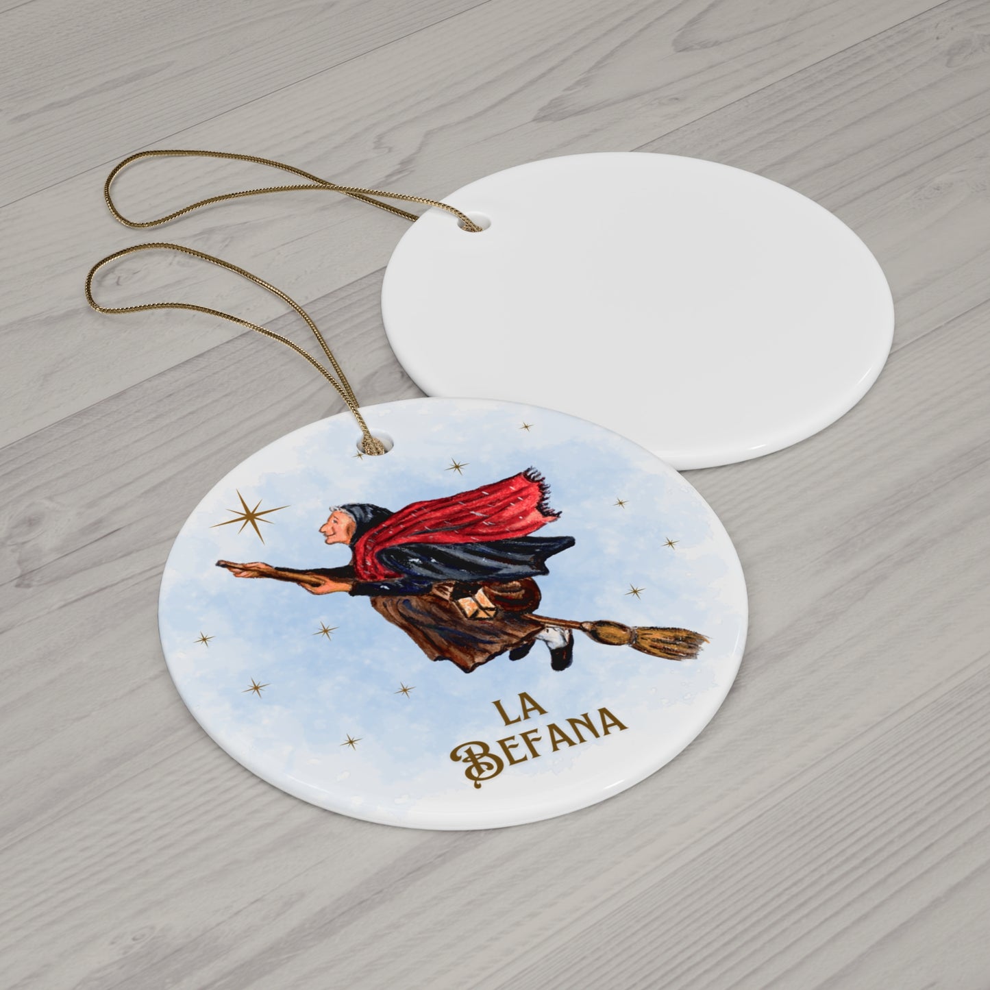 La Befana Ornament - Flying