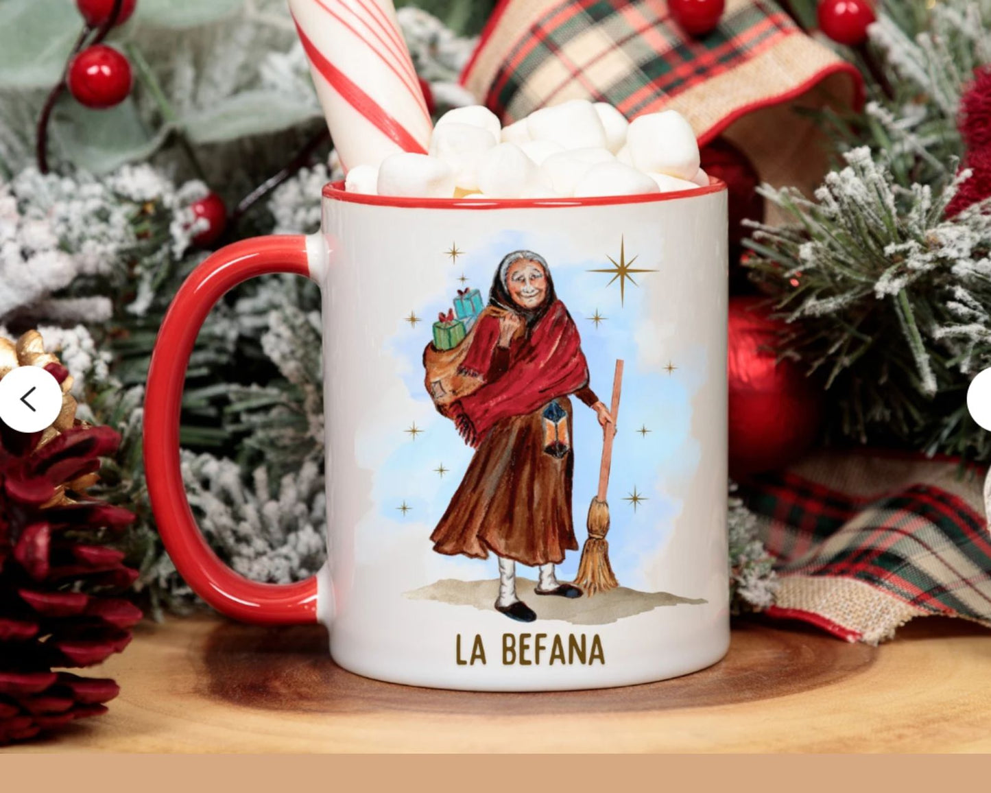 Standing Befana mug
