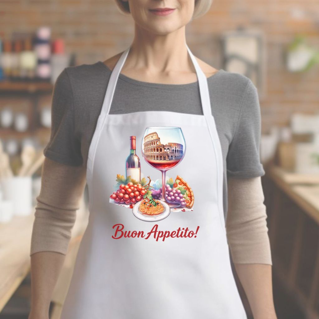 Italian Cooking Apron – “Buon Appetito”