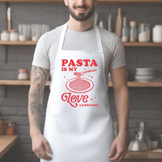 Pasta is My Love Language Kitchen Apron