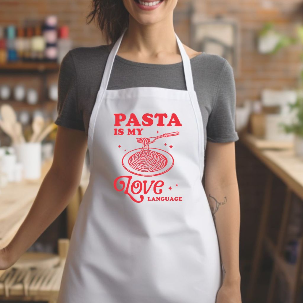 Pasta is My Love Language Kitchen Apron