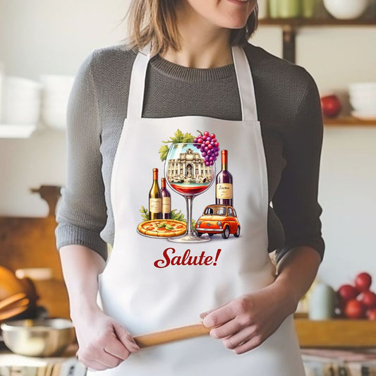 Italian Wine Apron – “Salute!”