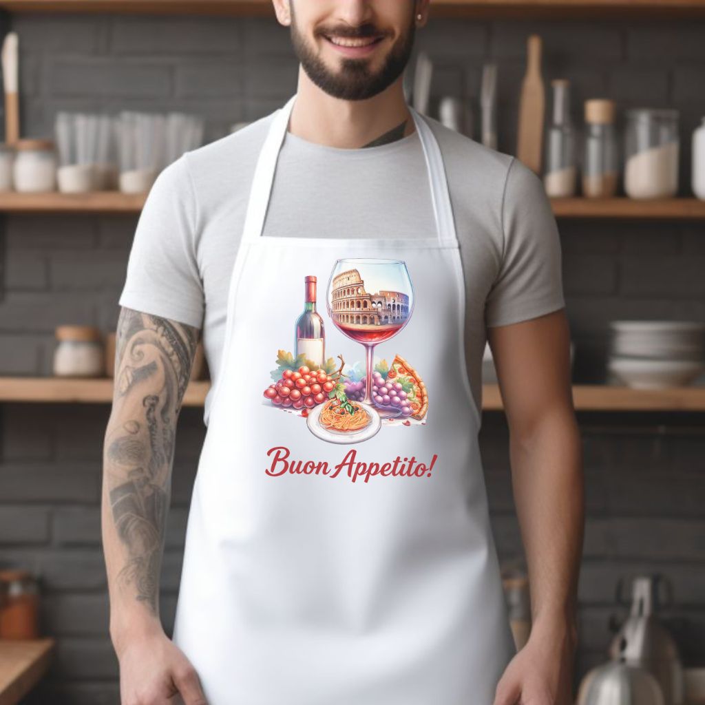 Italian Cooking Apron – “Buon Appetito”