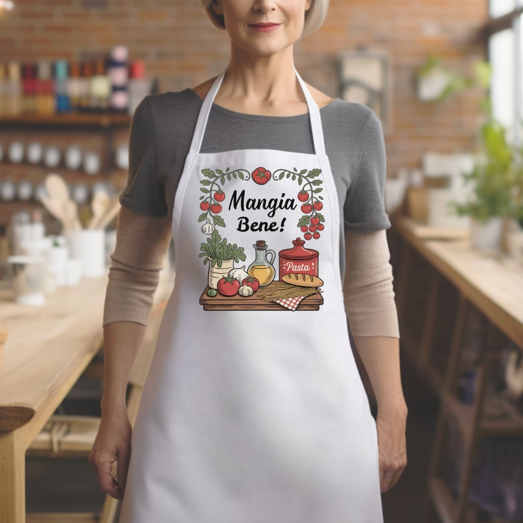 “Mangia Bene!” Italian Cooking Apron