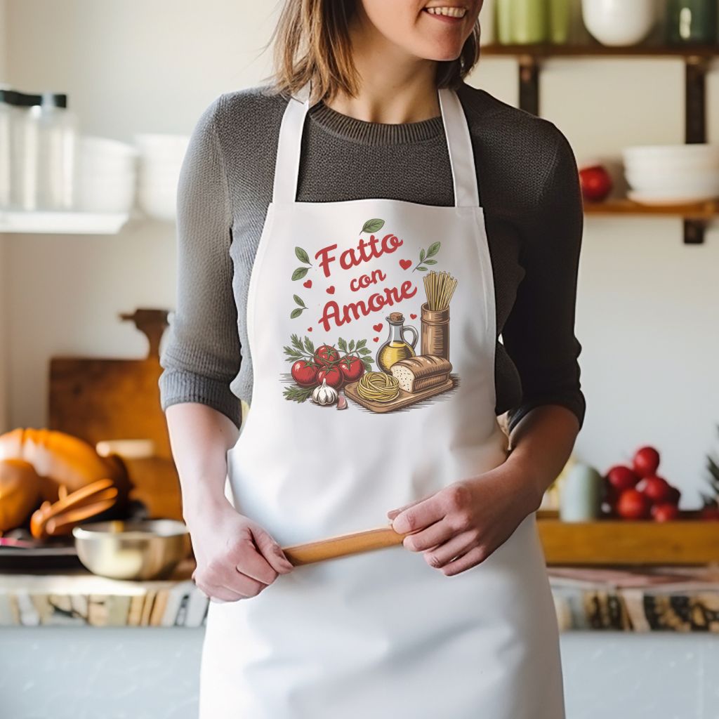 “Fatto con Amore” Italian Kitchen Apron