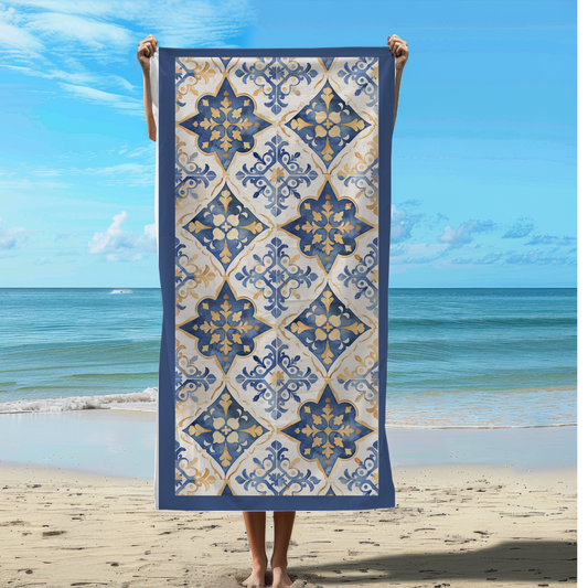 Italian Tile Beach Towel