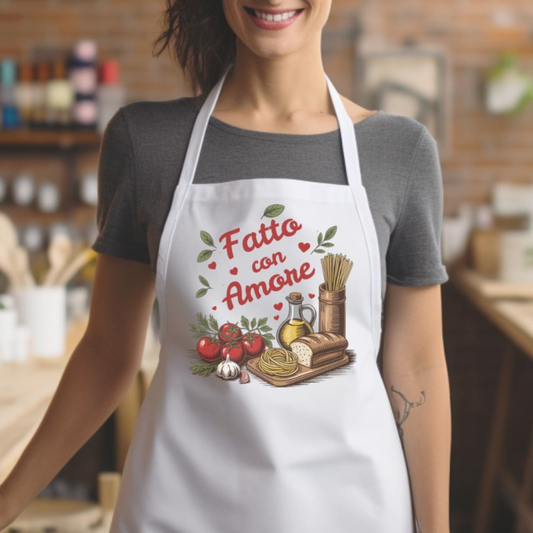 “Fatto con Amore” Italian Kitchen Apron