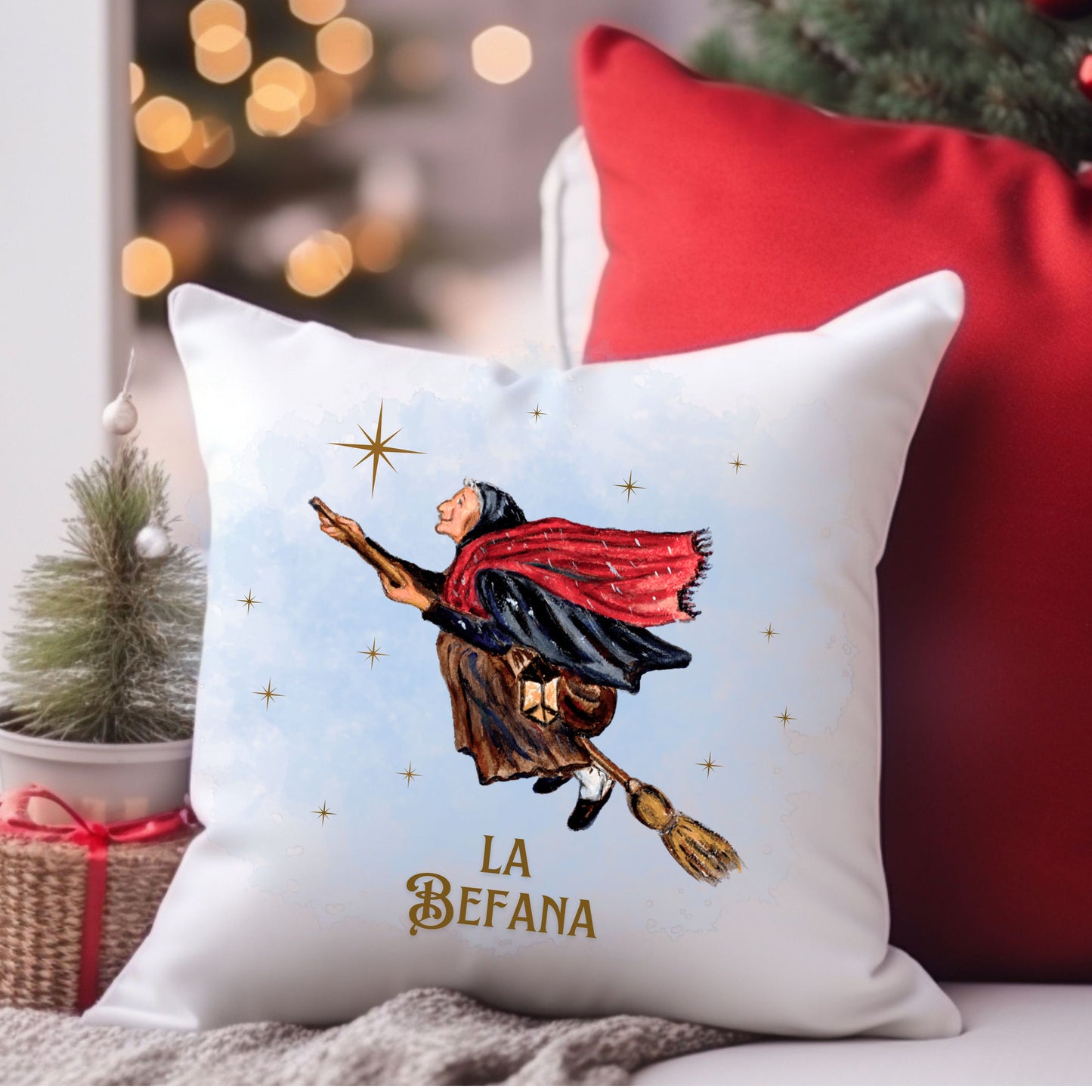 La Befana Square Pillowcase
