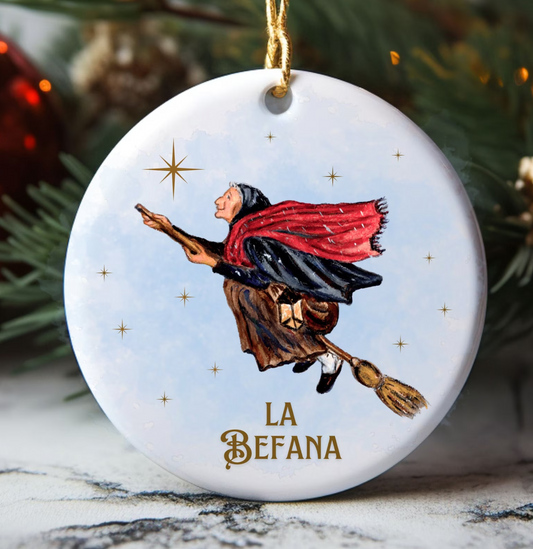 La Befana Ornament - Flying