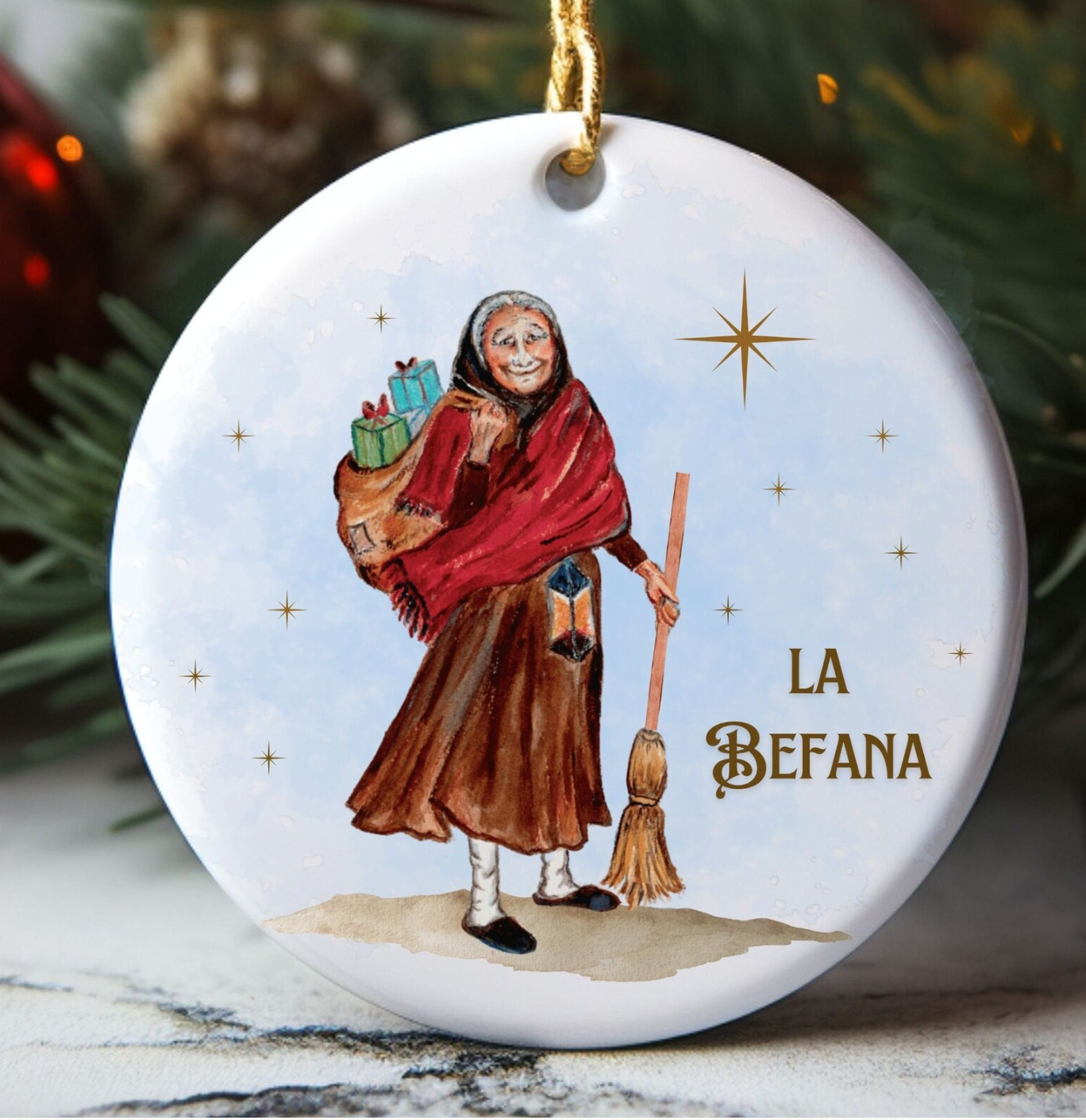 La Befana Ornament - Standing