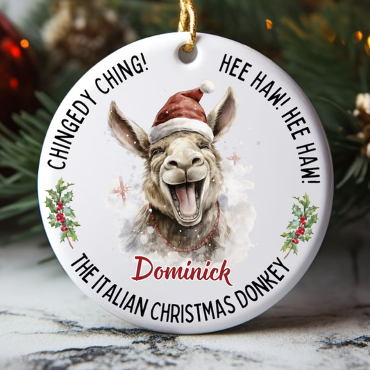 Dominick the Donkey Ornament