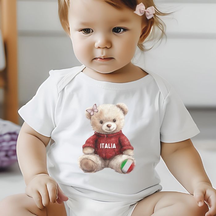"Italia" Teddy Onesie